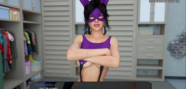  Stepsister with a big hot ass and huge sexy tits is punishing us for spying on her l My sexiest gameplay moments l Milfy City l Part 3